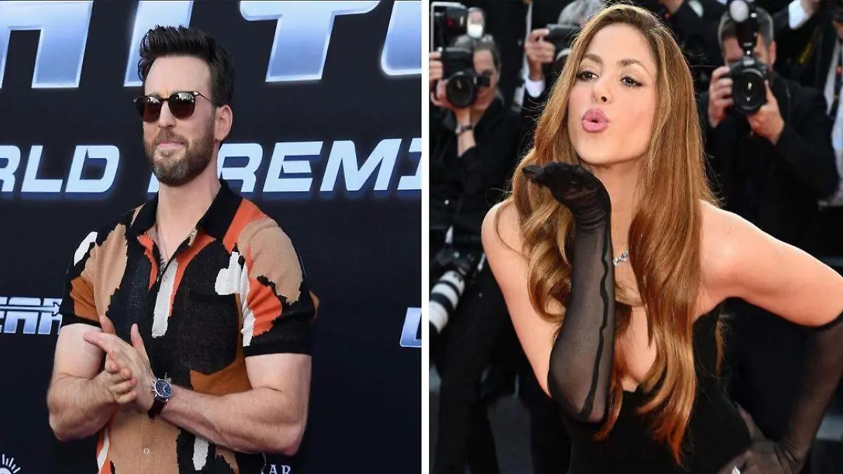 Chris Evans revela lo que siente por Shakira durante alfombra roja